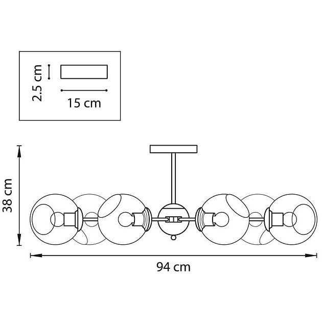 Потолочная люстра Lightstar Beta 785066 изображение 2 Потолочная люстра Lightstar Beta 785066 Фото № 2