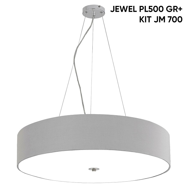 Потолочный светильник Crystal Lux Jewel PL700 Gray изображение 3 Потолочный светильник Crystal Lux Jewel PL700 Gray Фото № 3