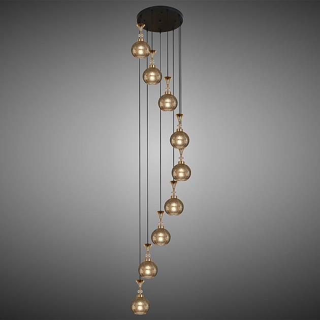 Подвесная люстра Reluce 02001-0.9-09 Smoke Фото № 3