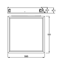 Встраивамое светодиодное окно Mantra BLUE SKY 9095 5