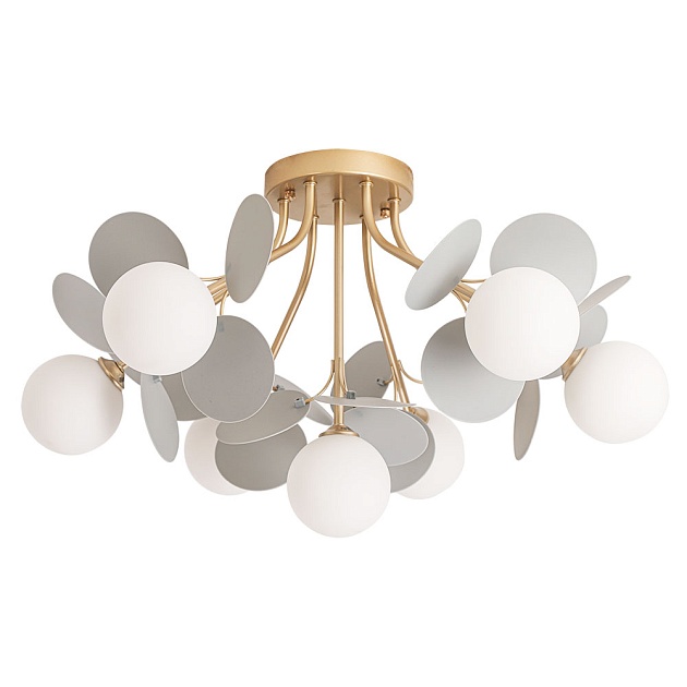 Потолочная люстра Arte Lamp PEACOCK A1369PL-7GY изображение 1 Потолочная люстра Arte Lamp PEACOCK A1369PL-7GY Фото № 1