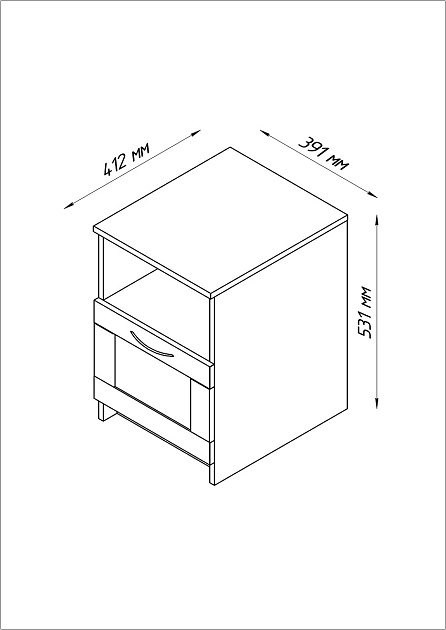 Прикроватная тумба Шведский Стандарт Сириус 2.02.03.010.5 изображение 4 Прикроватная тумба Шведский Стандарт Сириус 2.02.03.010.5 Фото № 4