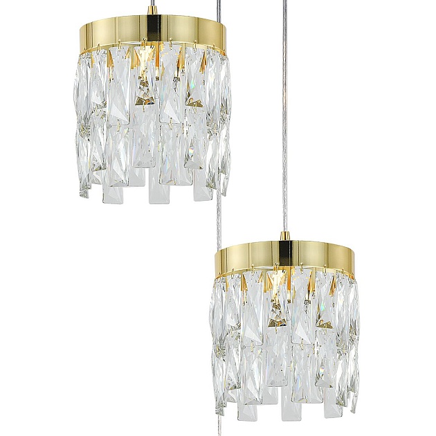 Подвесная люстра Indigo Anna V12029/3P Gold V000495 изображение 2 Подвесная люстра Indigo Anna V12029/3P Gold V000495 Фото № 2