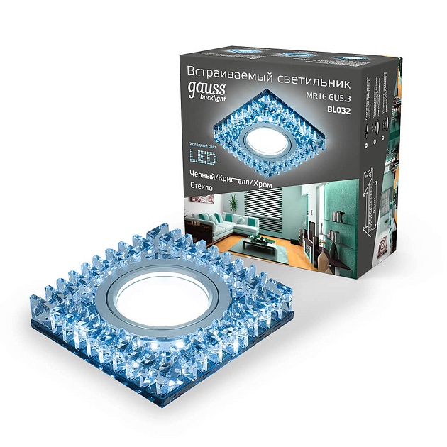 Встраиваемый светильник Gauss Backlight с подсветкой BL032 Фото № 2