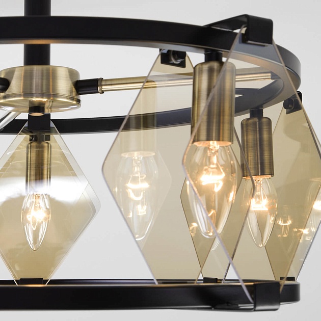 Потолочная люстра Eurosvet Aragon 60126/5 черный Smart Фото № 4