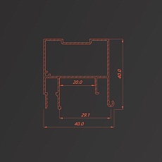 Профиль Flexy для натяжных потолков 6867 BRUS 01 2