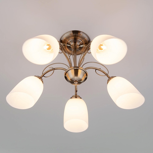 Подвесная люстра Eurosvet 30107/5 античная бронза Фото № 3