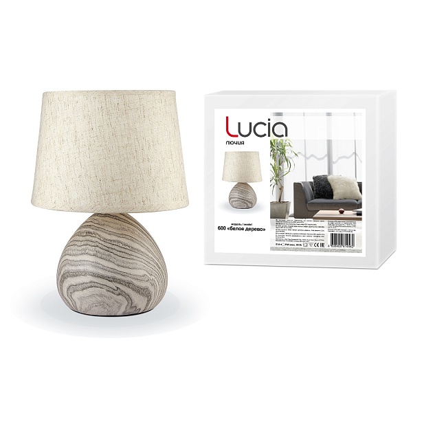 Настольная лампа Lucia Белое дерево 600 4606400614562 изображение 2 Настольная лампа Lucia Белое дерево 600 4606400614562 Фото № 2