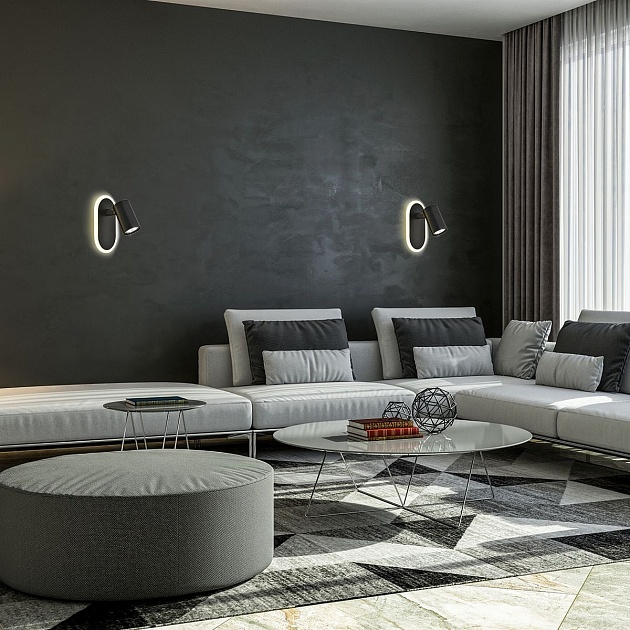 Светодиодный спот Escada Omega 10222/2LED Black Фото № 5