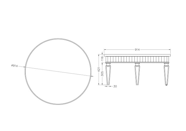 Журнальный стол Garda Decor KFC247 изображение 2 Журнальный стол Garda Decor KFC247 Фото № 2