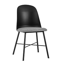 Кухонный стул Stool Group Shell с мягким сиденьем черный 8336 black