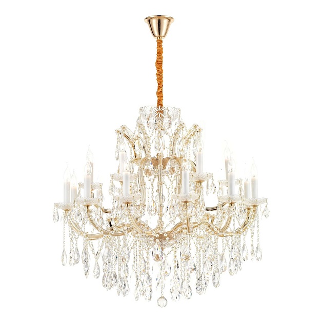 Подвесная люстра iLamp Diamond 6071-18 GD+CL Фото № 1