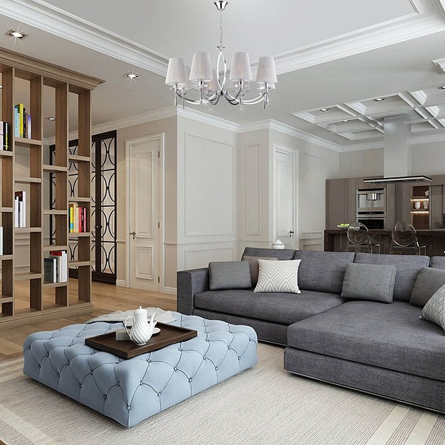 Подвесная люстра Eurosvet 60079/8 хром изображение 6 Подвесная люстра Eurosvet 60079/8 хром Фото № 6