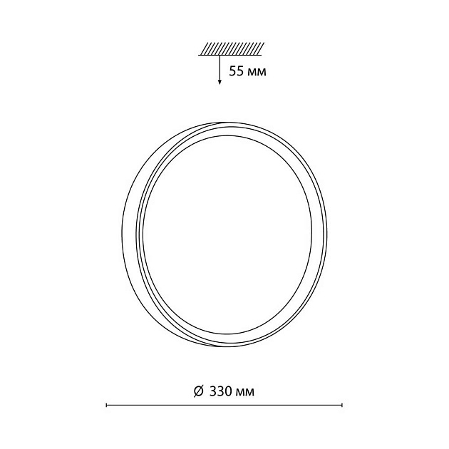 Настенно-потолочный светодиодный светильник Sonex Woodi 7603/CL Фото № 7
