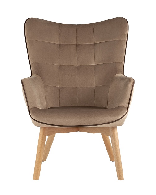 Кресло Stool Group Манго велюр бежевый MANCO HLR-31 Фото № 3