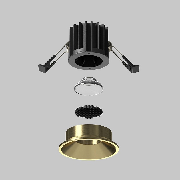 Встраиваемый светодиодный светильник Maytoni Round DL058-7W3K-BS изображение 3 Встраиваемый светодиодный светильник Maytoni Round DL058-7W3K-BS Фото № 3