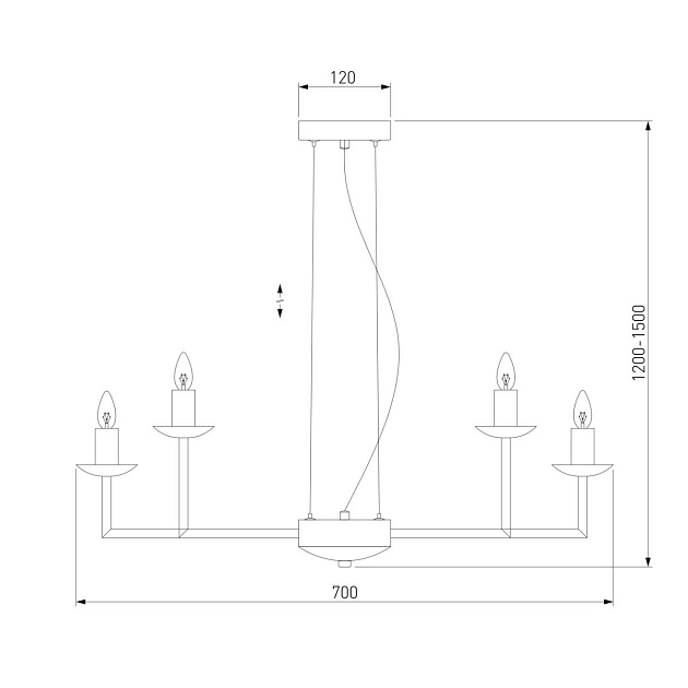 Подвесная люстра Eurosvet Cariso 60150/10 хром Фото № 2