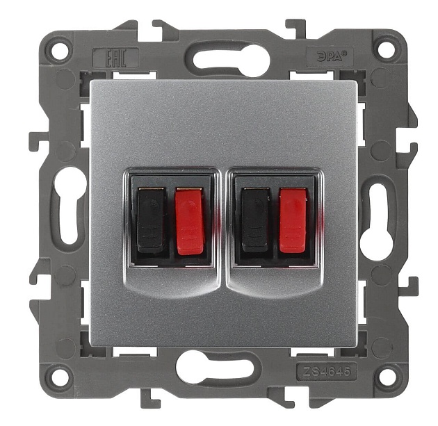 Аудиорозетка двойная ЭРА Elegance 14-3112-03 Б0034328 Фото № 1