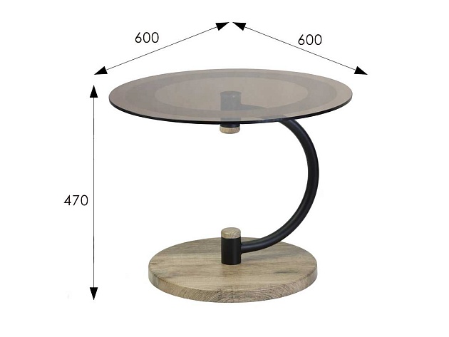 Журнальный стол Мебелик Дуэт 13Н 007247 изображение 3 Журнальный стол Мебелик Дуэт 13Н 007247 Фото № 3
