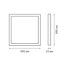 Встраиваемый светодиодный светильник Gauss с равномерной засветкой 842161240 1