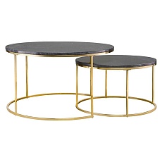 Набор журнальных столиков Bergenson Bjorn Hans (2шт) TAI-HN-TBL-BRMRB-BK-80-60 5