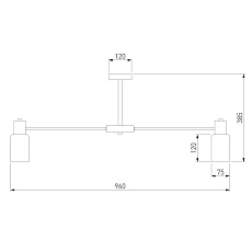 Потолочная люстра Eurosvet Vegga 70160/12 хром Smart 1
