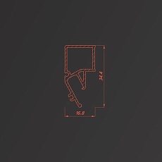 Потолочный профиль Flexy с теневым зазором 3347 EURO 06 9005 1