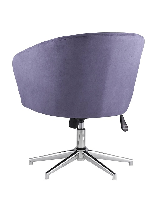 Поворотное кресло Stool Group Харис регулируемое замша синий HARRIS HY-82 Фото № 6