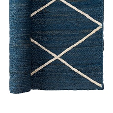 Ковер Tkano из джута темно-синего цвета с геометрическим рисунком из коллекции Ethnic, 120x180 см TK21-DR0012 3