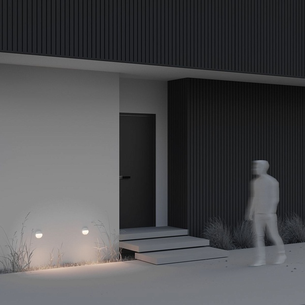 Уличный настенный светодиодный светильник Maytoni Mane O046SL-L3W3K Фото № 8