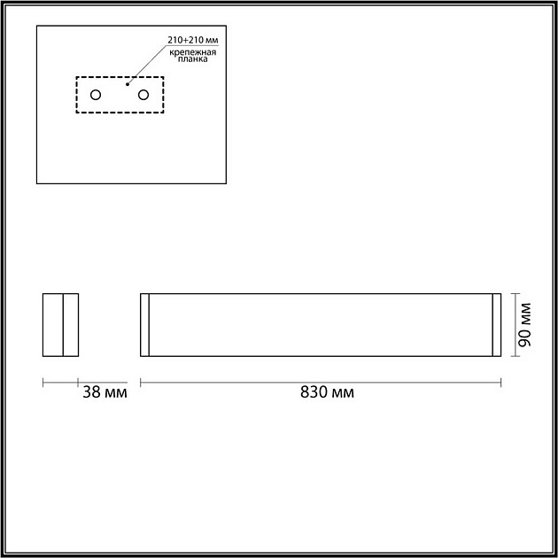 Настенный светодиодный светильник Odeon Light Hightech Framant 4295/30WL Фото № 4