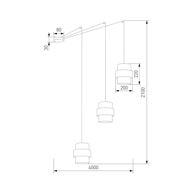 Подвесная люстра TK Lighting 5976 Calisto Фото № 2