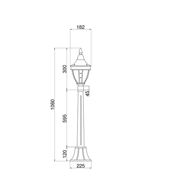 Уличный светильник Maytoni Novara O026FL-01B Фото № 3