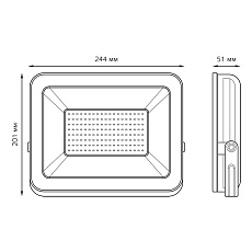 Прожектор светодиодный Gauss 100W 613100100 5