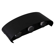 Уличный настенный светодиодный светильник Reluce 86833-9.2-006KT LED6*1W BK 1