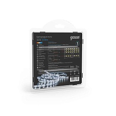 Светодиодная влагозащищенная лента Gauss 14,4W/m 60LED/m 5050SMD холодный белый 5M 311000314 5