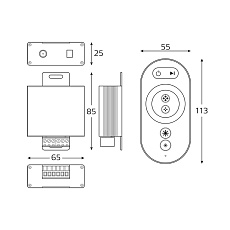 Контроллер RGB для светодиодной ленты Gauss Basic LED 12V 288W BT622 4