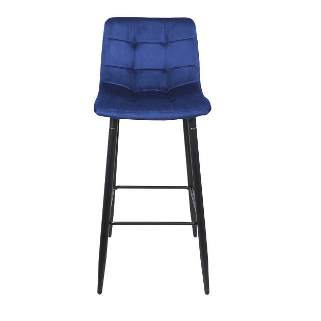 Барный стул AksHome Stella синий, велюр 75813 Фото № 5