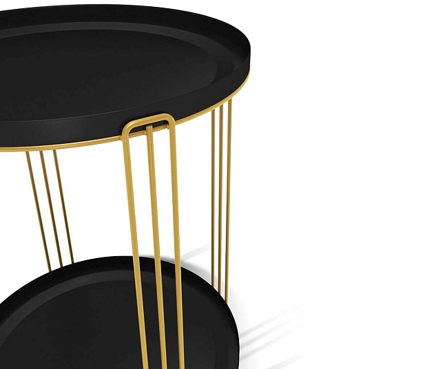 Журнальный стол Sheffilton SHT-CT31 золото/черный муар 3097499202 изображение 3 Журнальный стол Sheffilton SHT-CT31 золото/черный муар 3097499202 Фото № 3