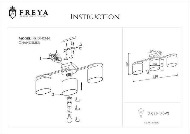 Потолочная люстра Freya Bice FR5101-CL-03-CN Фото № 4