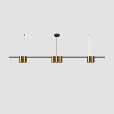 Подвесная люстра Denkirs Orbit DK4063-BK+SG 2