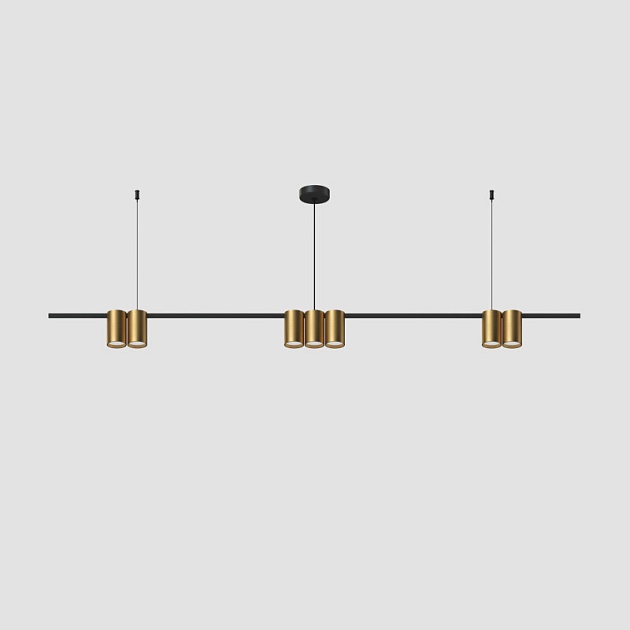 Подвесная люстра Denkirs Orbit DK4063-BK+SG Фото № 3
