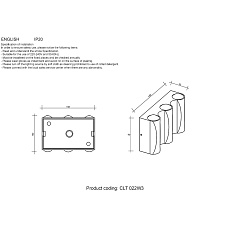 Настенный светодиодный светильник Crystal Lux CLT 022W3 WH 4000K 1