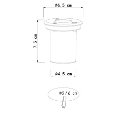 Ландшафтный светодиодный светильник Arte Lamp Piazza A6103IN-1SS 1