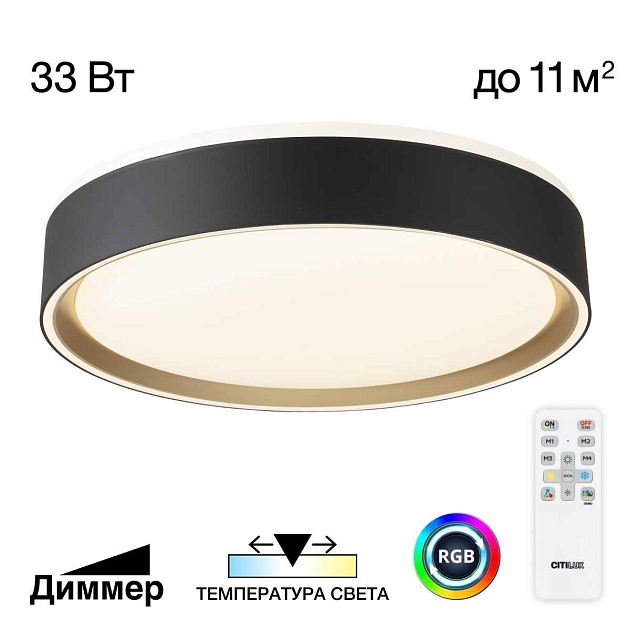 Потолочный светодиодный светильник Citilux Boss CL751251G Фото № 1