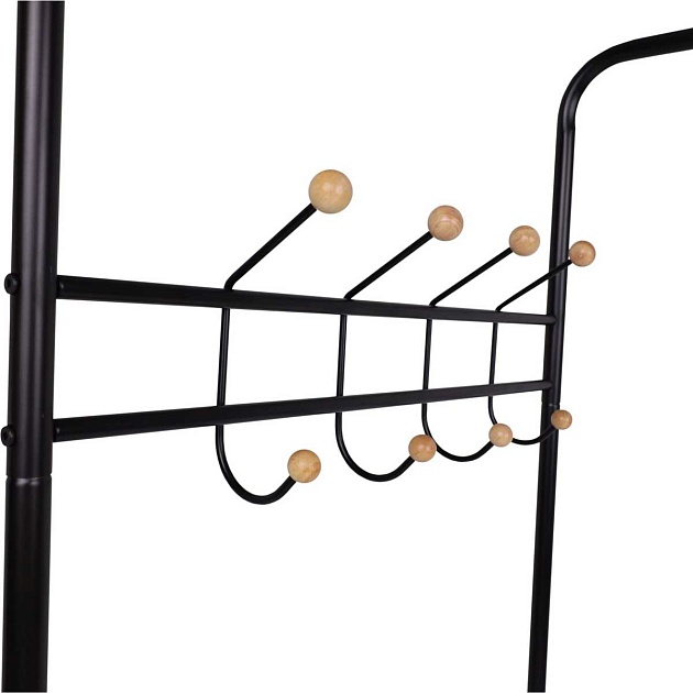 Гардеробная вешалка AksHome Maya черный, металл 77652 изображение 5 Гардеробная вешалка AksHome Maya черный, металл 77652 Фото № 5