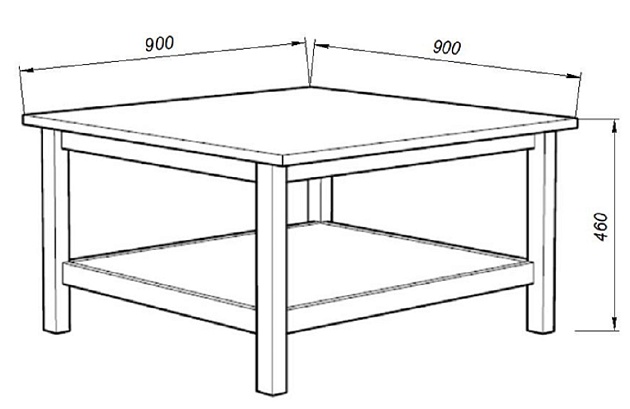 Журнальный стол Шведский Стандарт Кантри 90х90 410175002300 изображение 2 Журнальный стол Шведский Стандарт Кантри 90х90 410175002300 Фото № 2