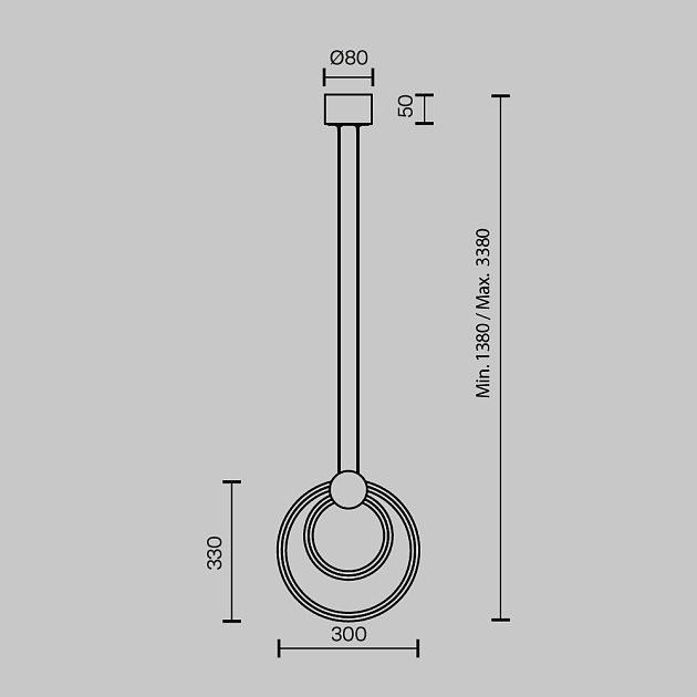 Подвесной светодиодный светильник Maytoni Link MOD357PL-L14BS3K Фото № 9