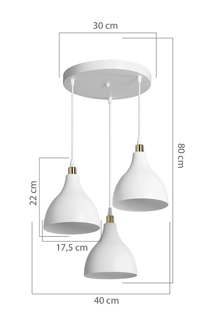 Подвесная люстра Toplight Marjory TL1615H-03WH Фото № 4