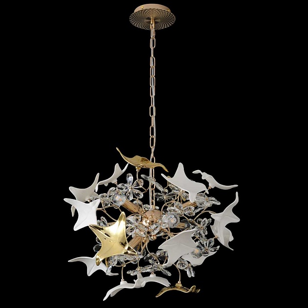 Подвесная люстра Crystal Lux LETISIA SP9 GOLD Фото № 2